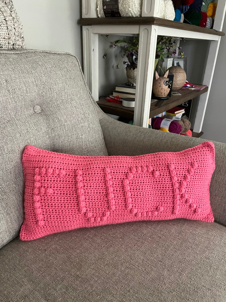 Fuck Crochet Pillow