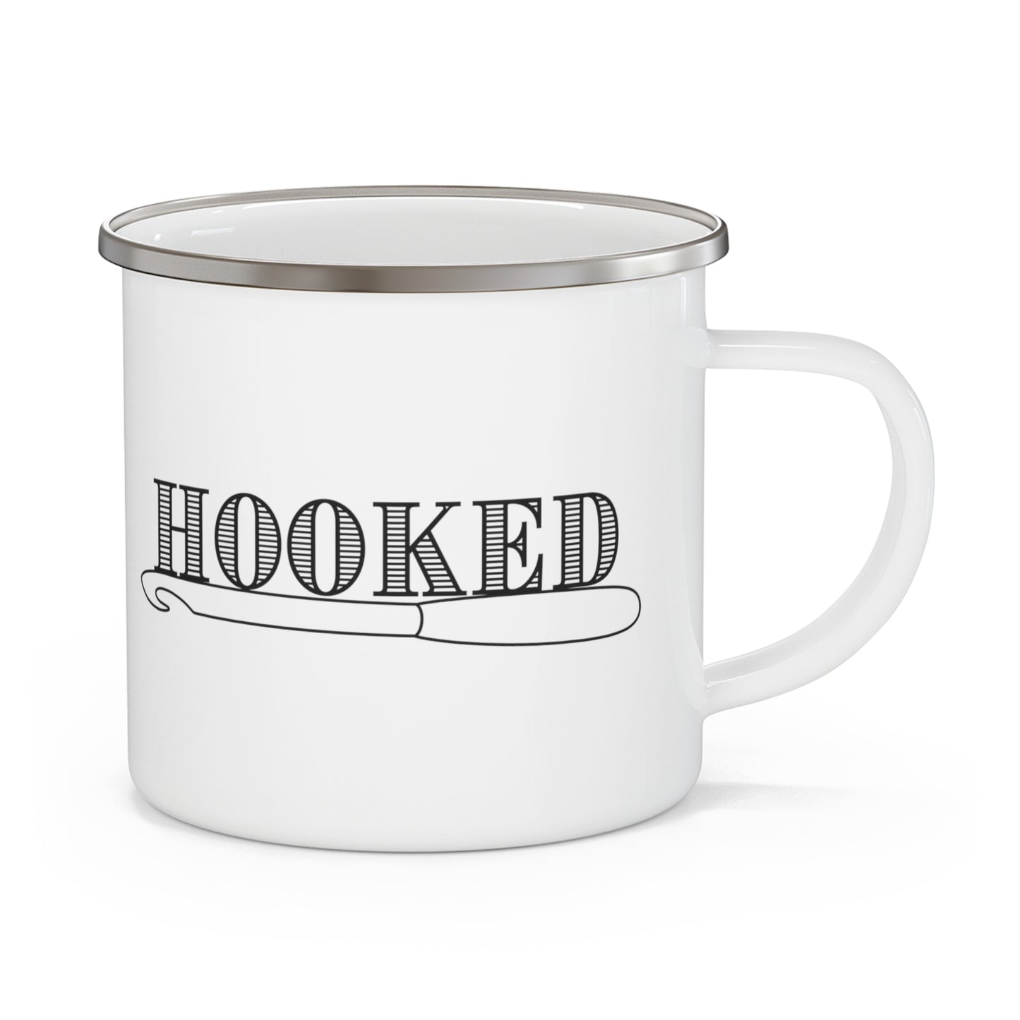 Hooked- Enamel Camping Mug