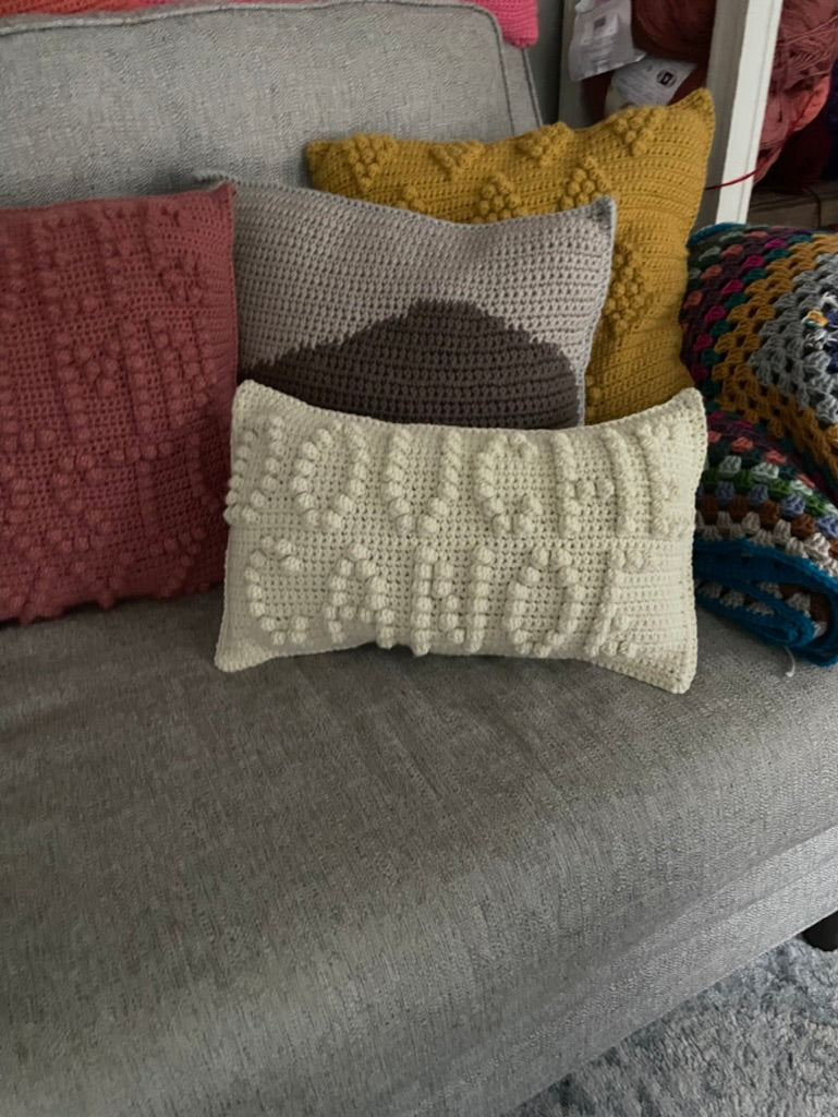 Douche Canoe Crochet Pillow
