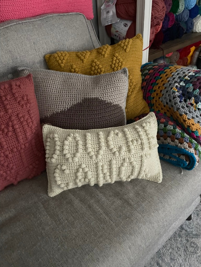 Douche Canoe Crochet Pillow