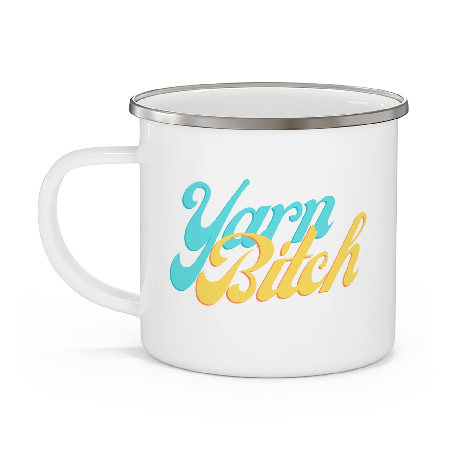 Yarn Bitch- Enamel Camping Mug