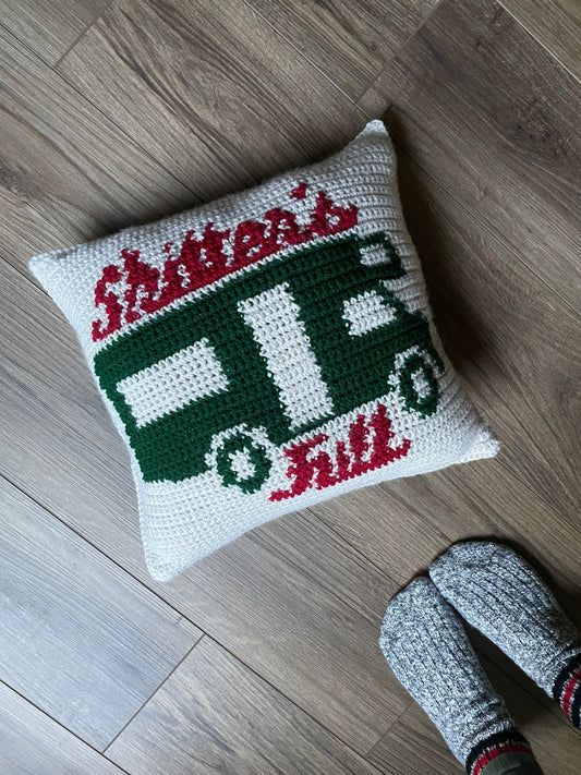 CROCHET PATTERN- Shitter's Full Pillow, Christmas Vacation Inspired Pillow