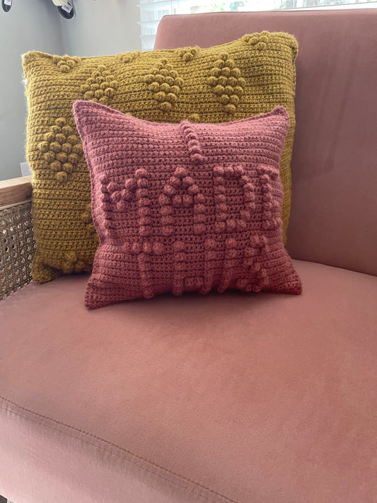 CROCHET PATTERN- I Made This Crochet Pillow, Crochet Pattern, Maker Pillow, Crochet Pillow