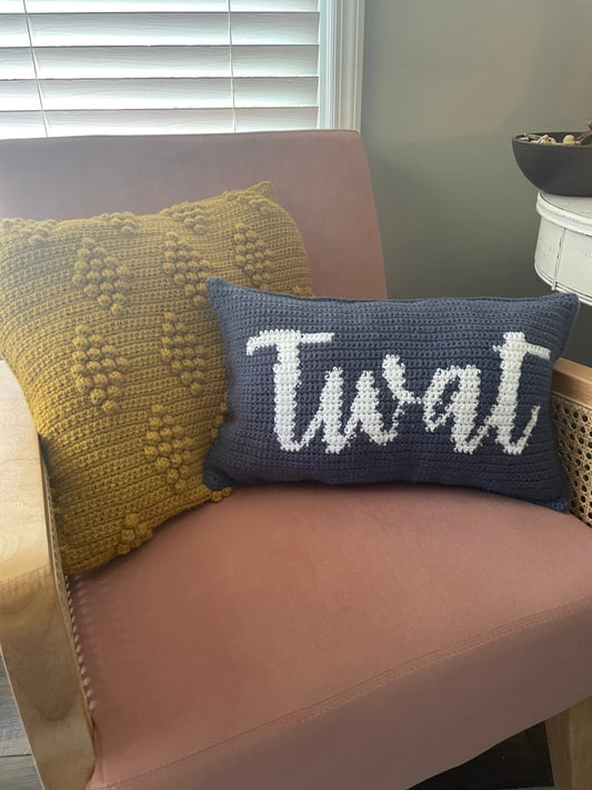 CROCHET PATTERN- Twat Crochet Pillow, Twat Pillow, Funny Crochet Pattern
